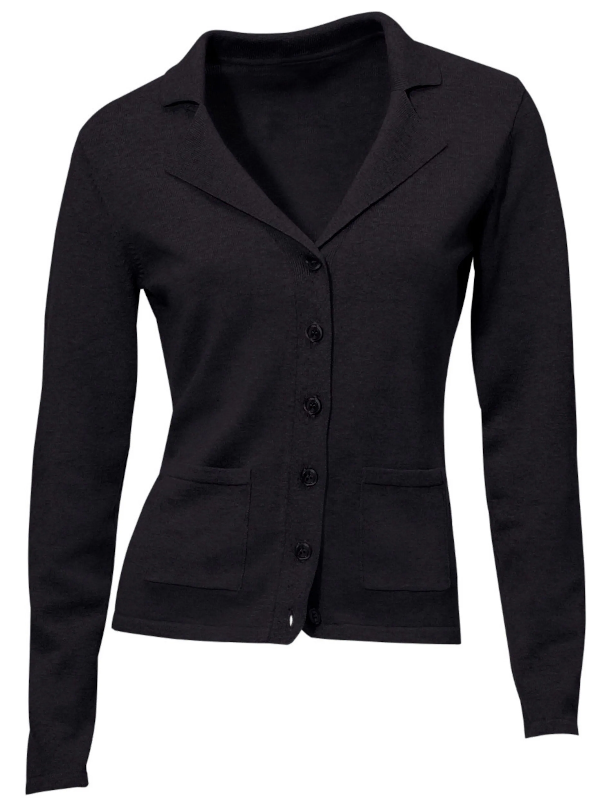 heine Feinstrickjacke in schwarz