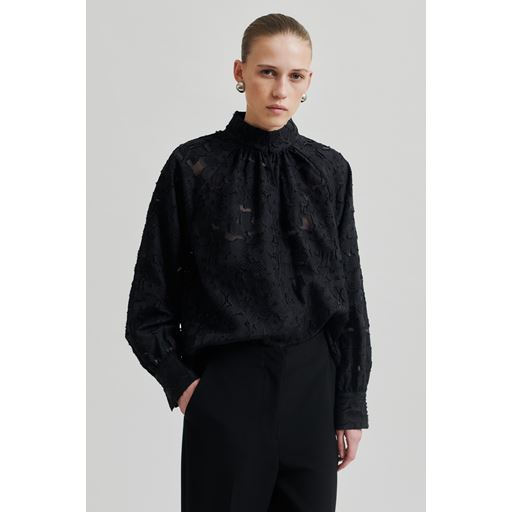 Second Female Stary Bluse, Black, S