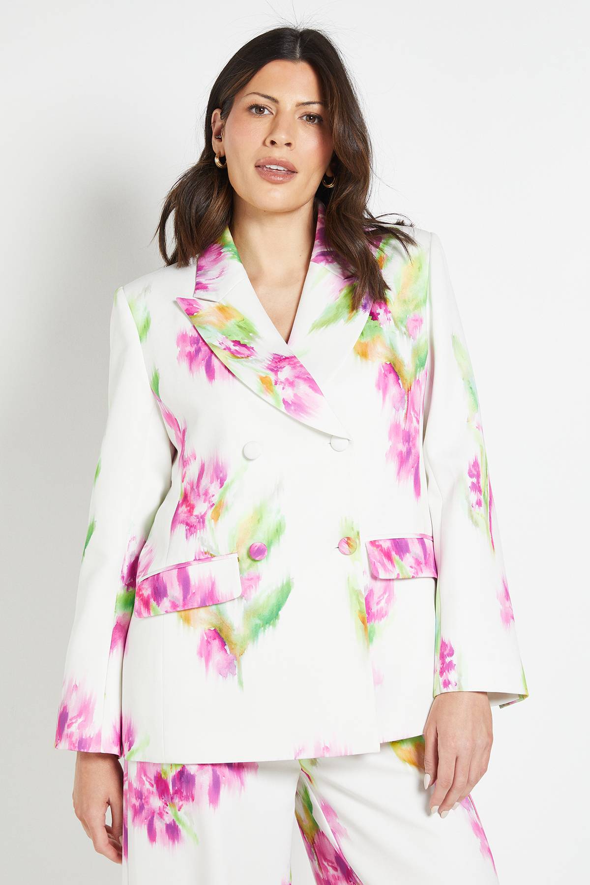 Wallis Ensemble Coordonné Blazer Satin Fleuri