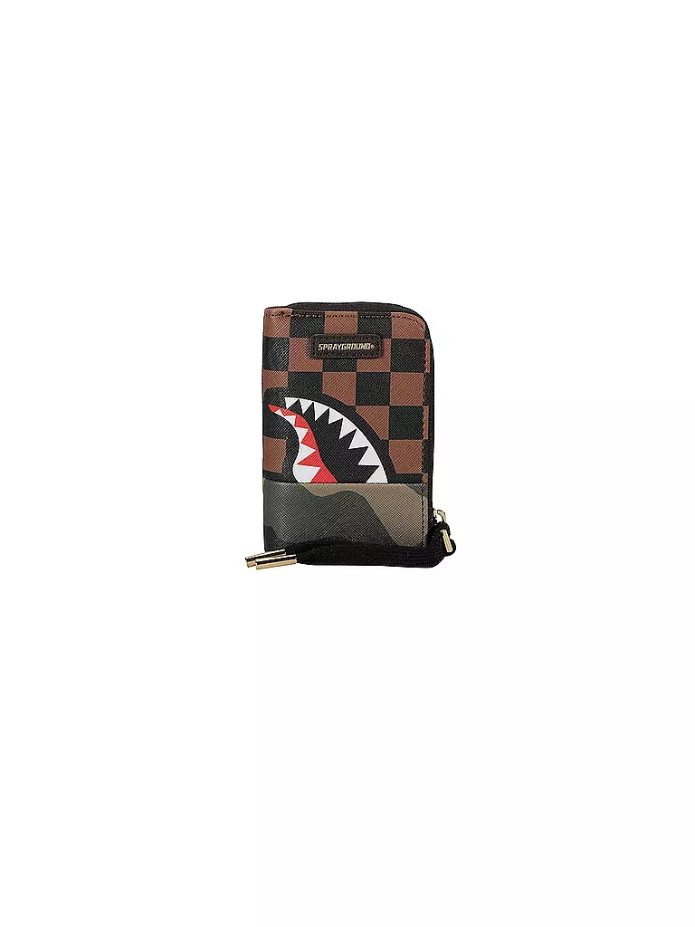 SPRAYGROUND Geldtasche SIP WITH CAMO ACCENT braun