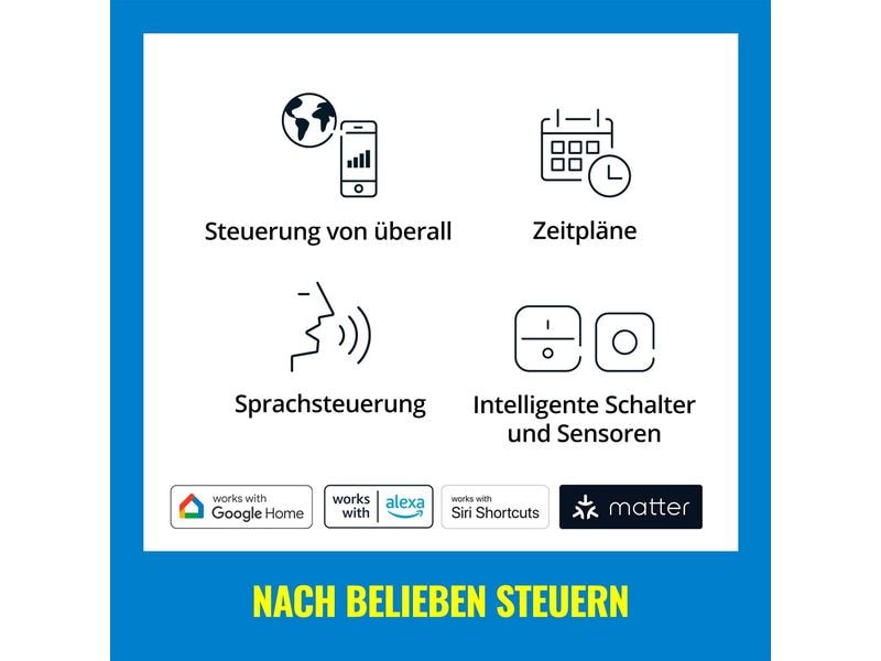 WiZ Leuchtmittel 8W (60W) E27 A60 RGB FR Einzelpack Smartes Leuchtmittel, steuerbar über Bluetooth, Matter, WLAN