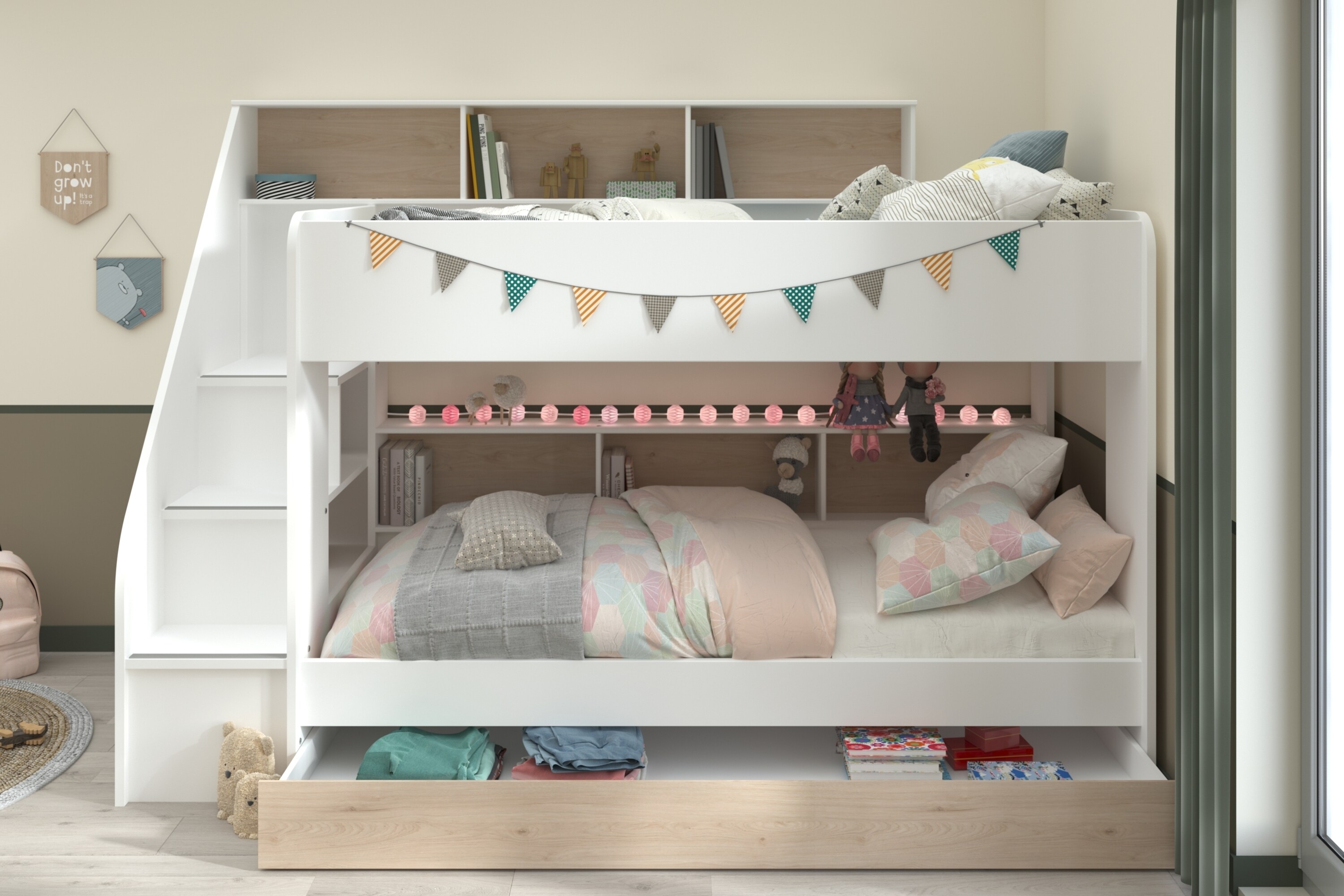 Parisot Etagenbett mit Schubkasten 