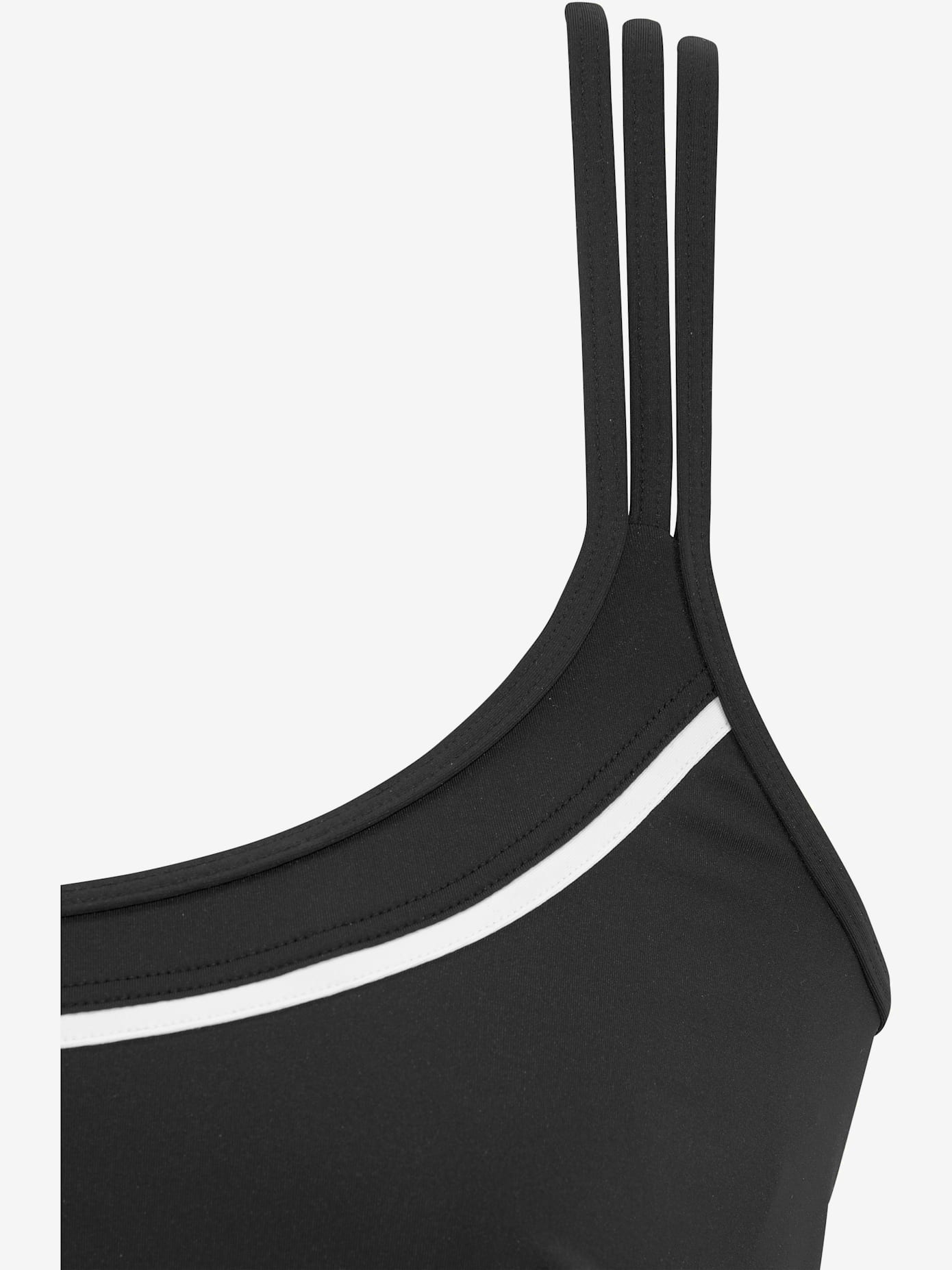 Haut de maillot de bain à armatures uni
