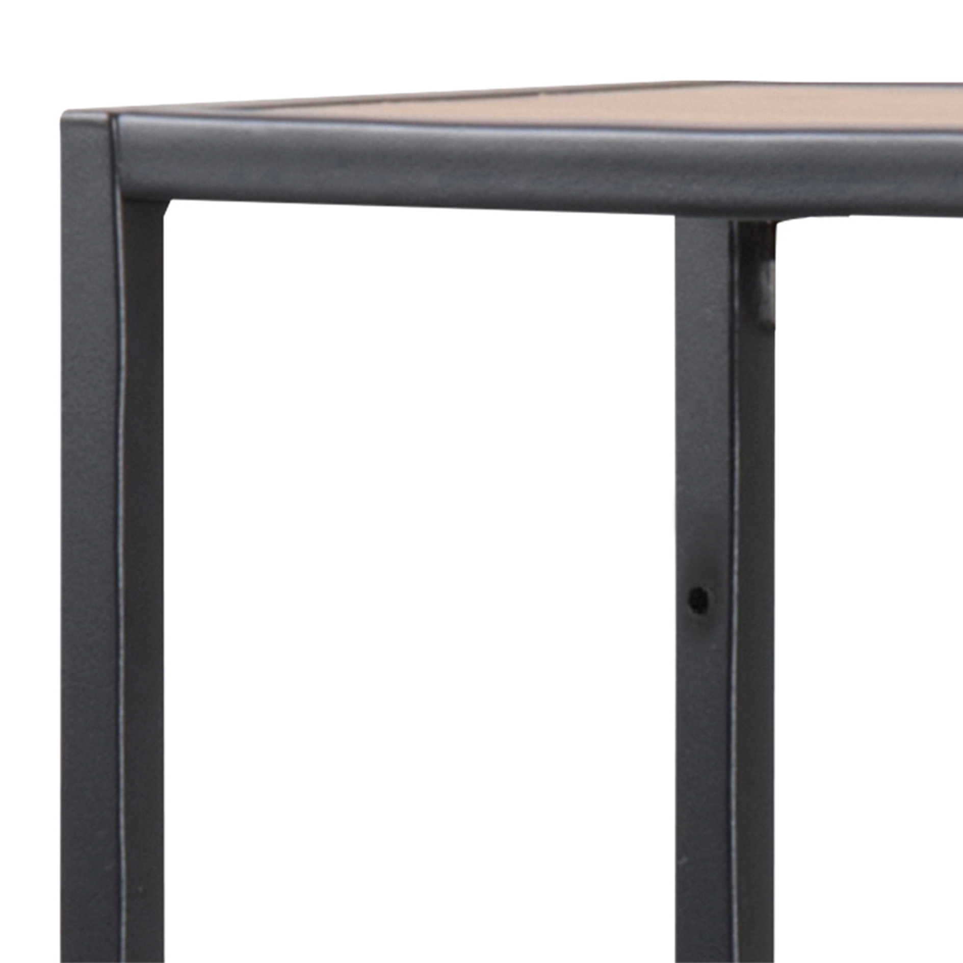 Wandregal SEAFORD - schwarz matt-Wildeiche - 75 cm