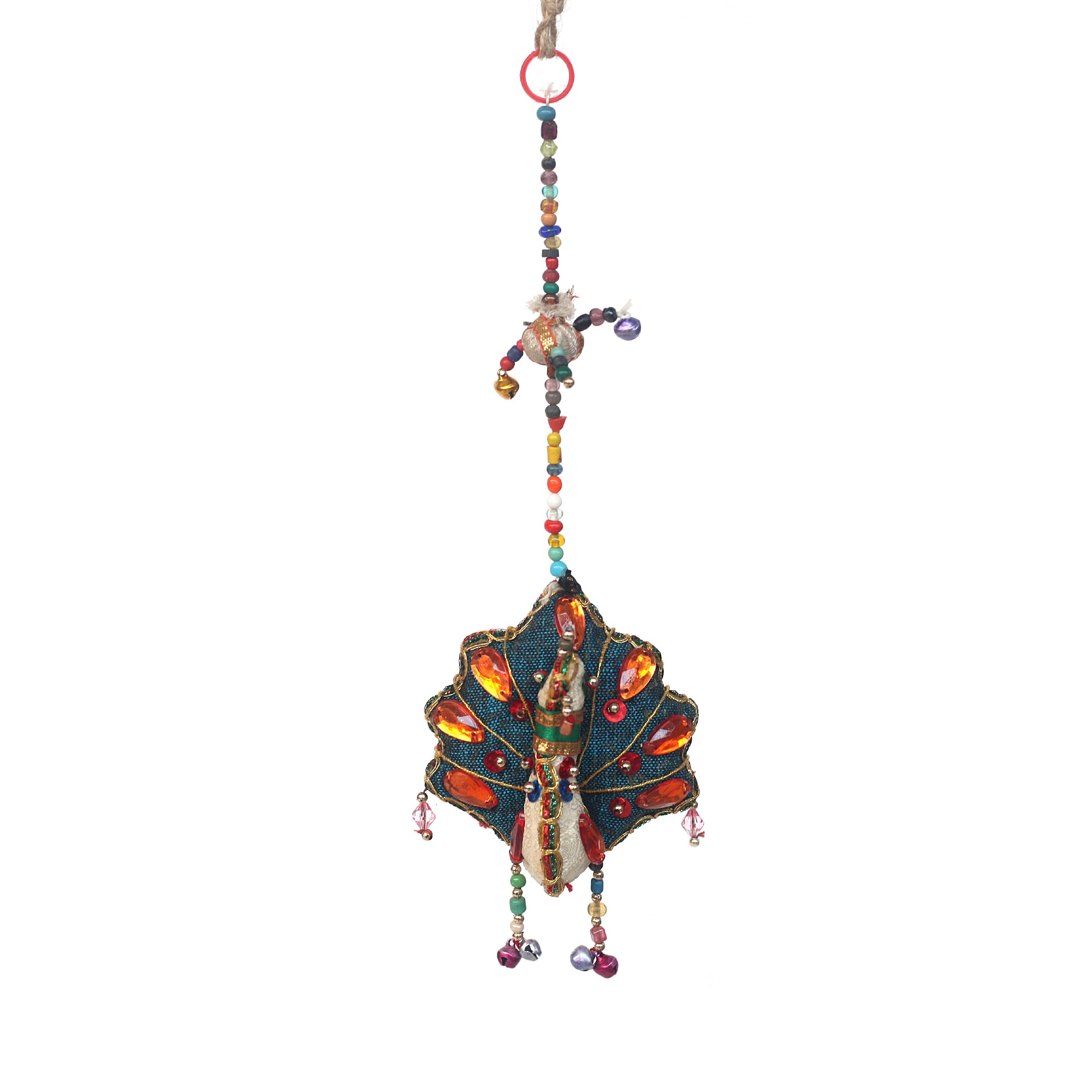 Pfau hängend, multicolor, H 18 cm, B 8 cm, L 8 cm günstig bestellen