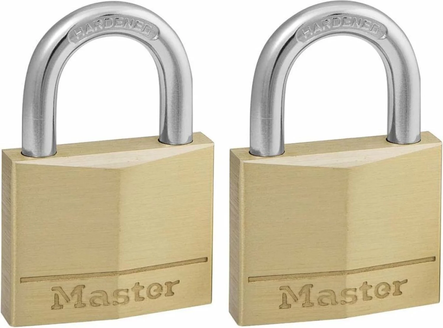 Master Lock 140EURT Hangslot 40 mm massief messing - set van 2