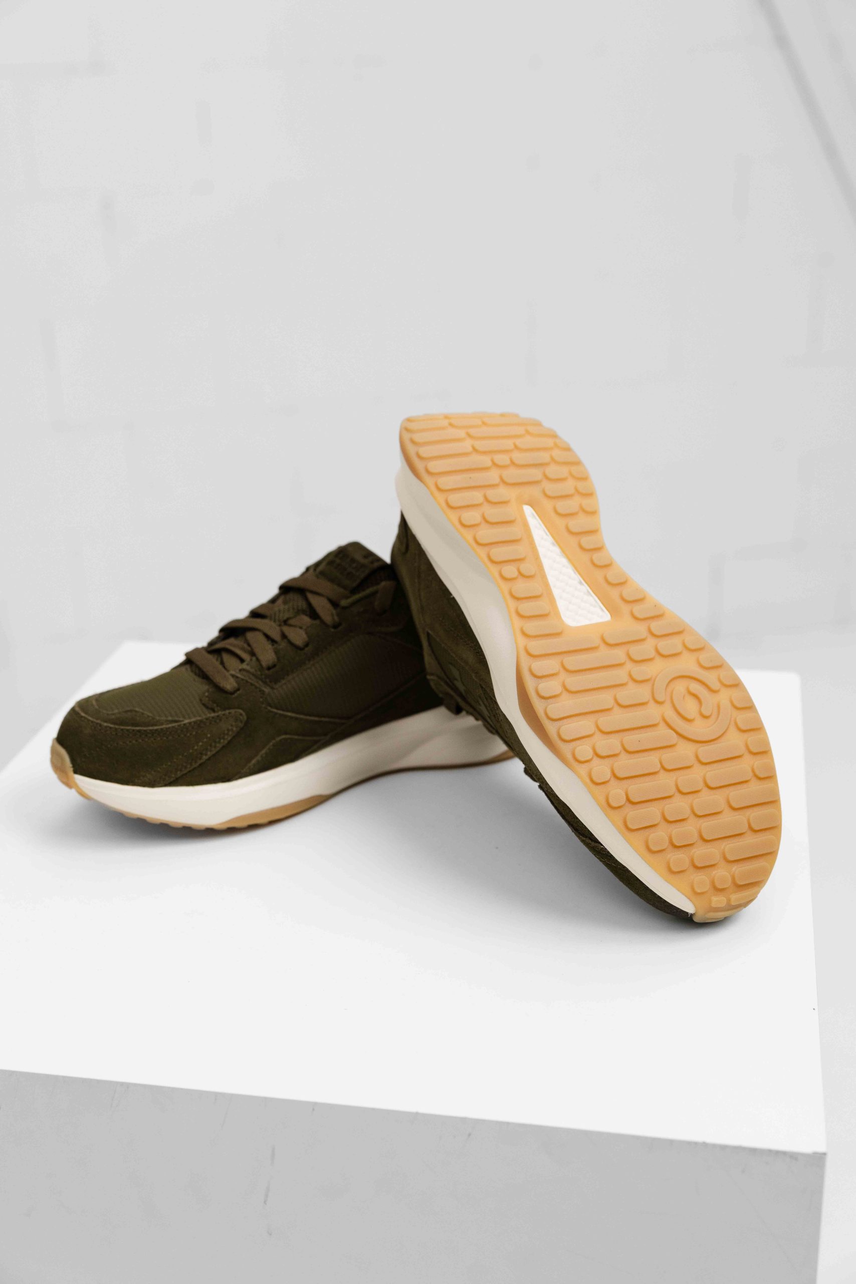 Under Armour Edge Suede Sneakers Heren Donkergroen