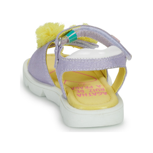 Agatha Ruiz de la Prada - SANDALIA CEREZAS - Violet / Jaune