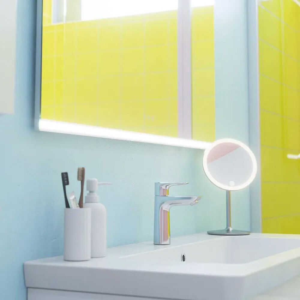 SPEIL SCANBAD PANORAMA MED LED BELYSNING 80X80CM