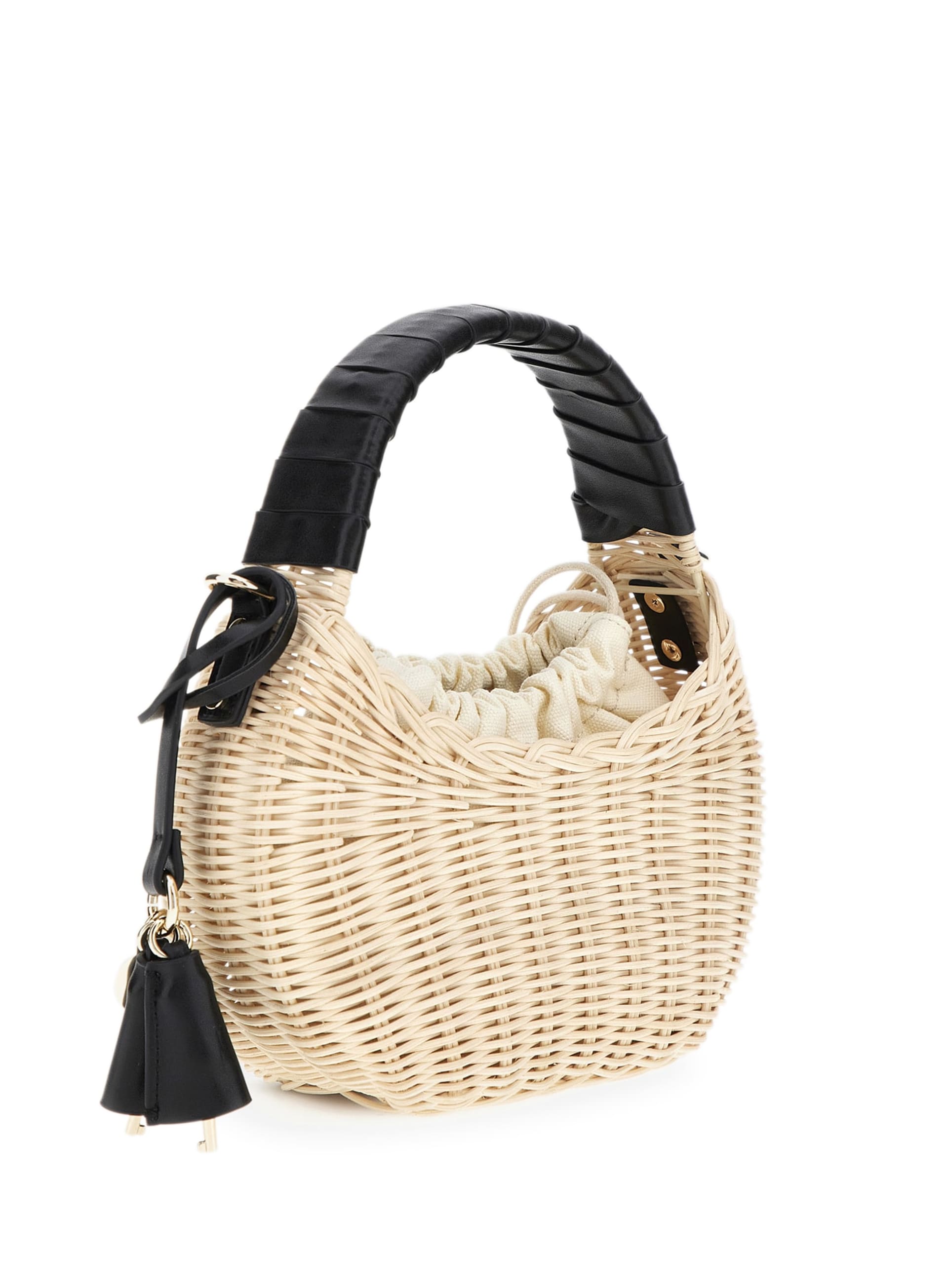 Bolsa de ombro mini de palha Sveiney