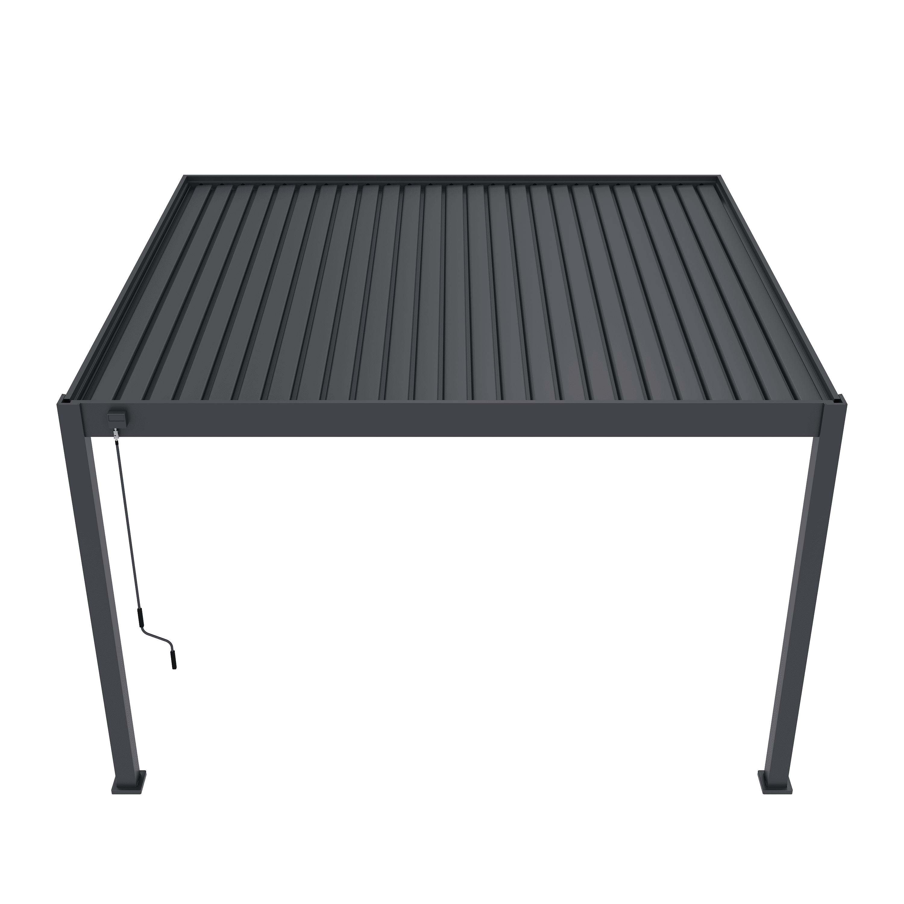Orion Deluxe 360 x 400 cm muur terrasoverkapping - Anthracite