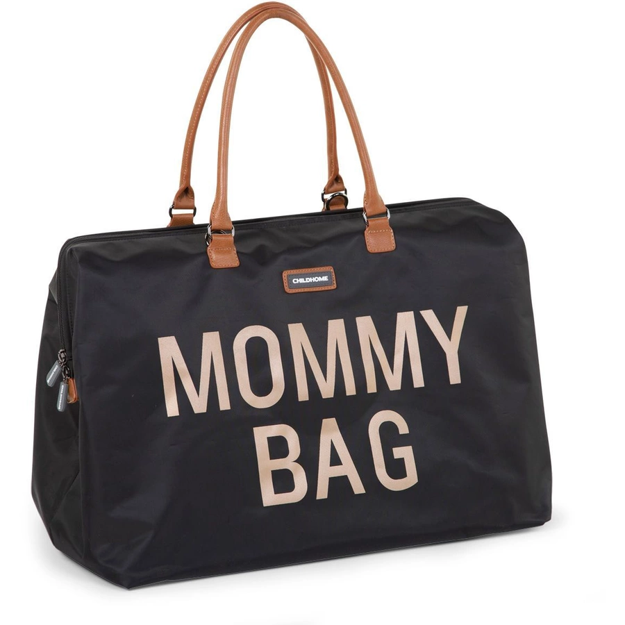 CHILDHOME Mommy Bag Groß Black Gold