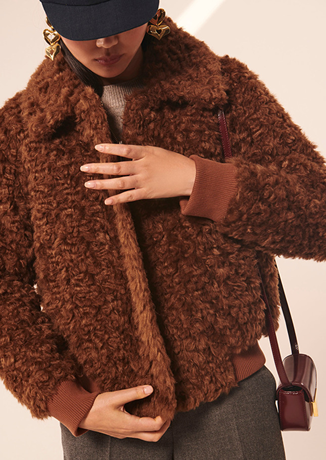Blouson Biancamarron en fausse fourrure