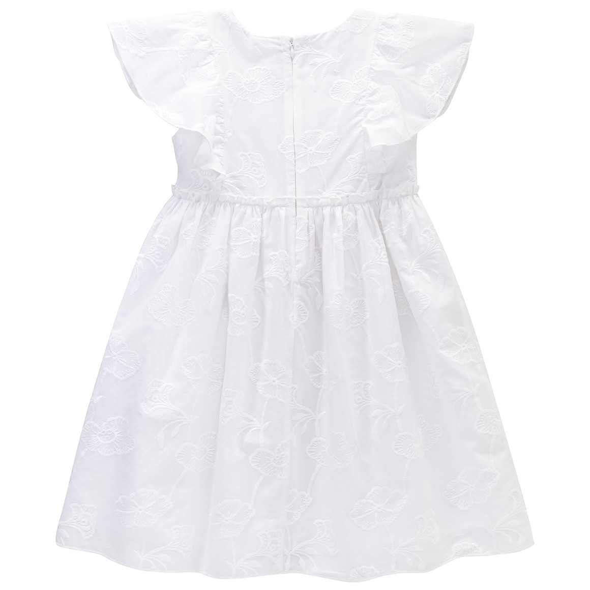 Topolino Festliches Mädchen Kleid mit Stickerei weiss