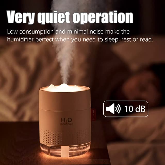 Ultralydsfugter 500 ml med LED-belysning