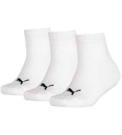 Puma AnkelStrømper - Kids Quarter - 3-pak - Hvid