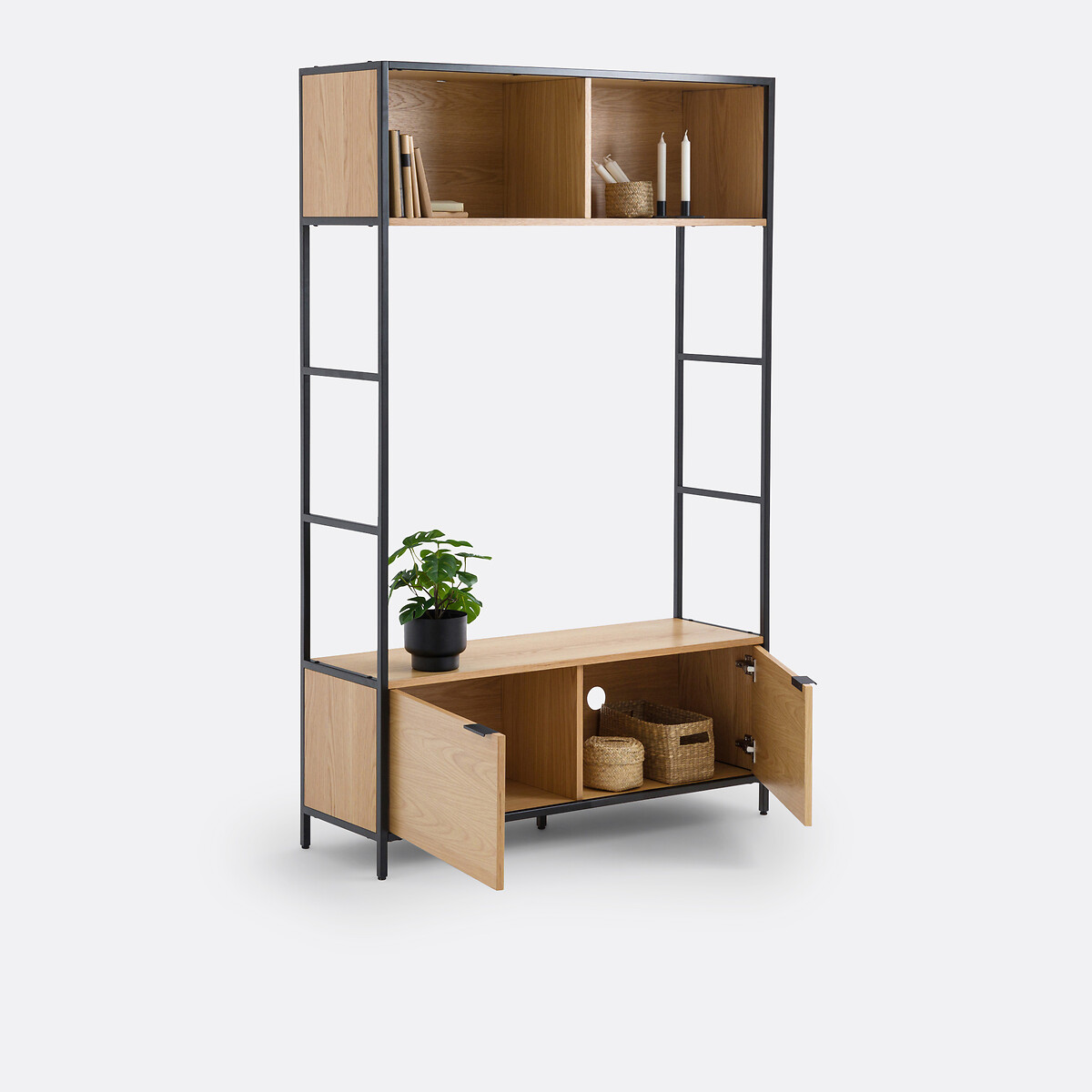 LA REDOUTE INTERIEURS<br>Móvel TV modular, 2 nichos, 2 portas, Volga