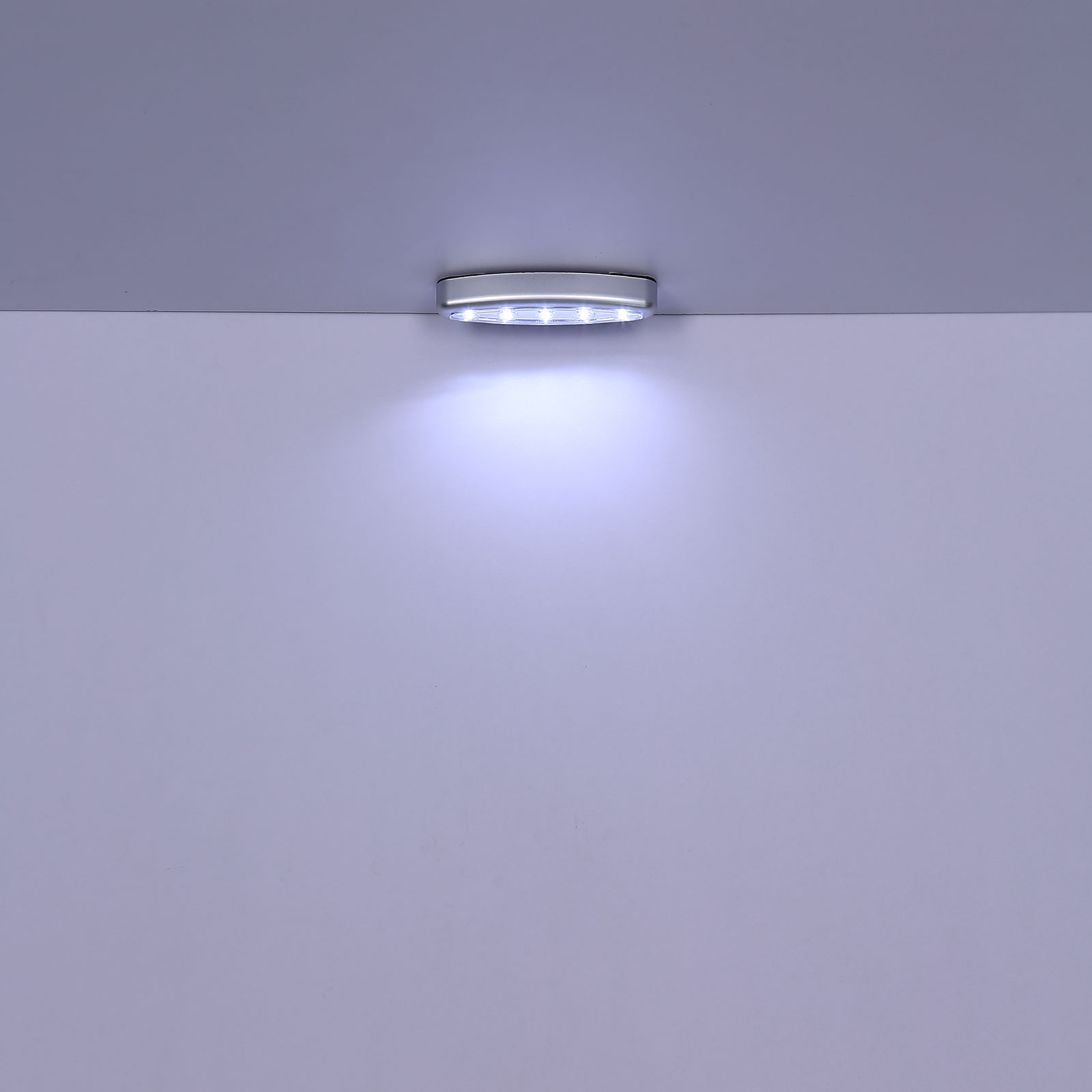 LED-Unterbauleuchte - silber - Kunststoff - 15 cm