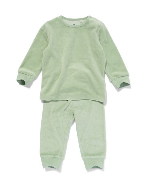 pyjama velours vert clair