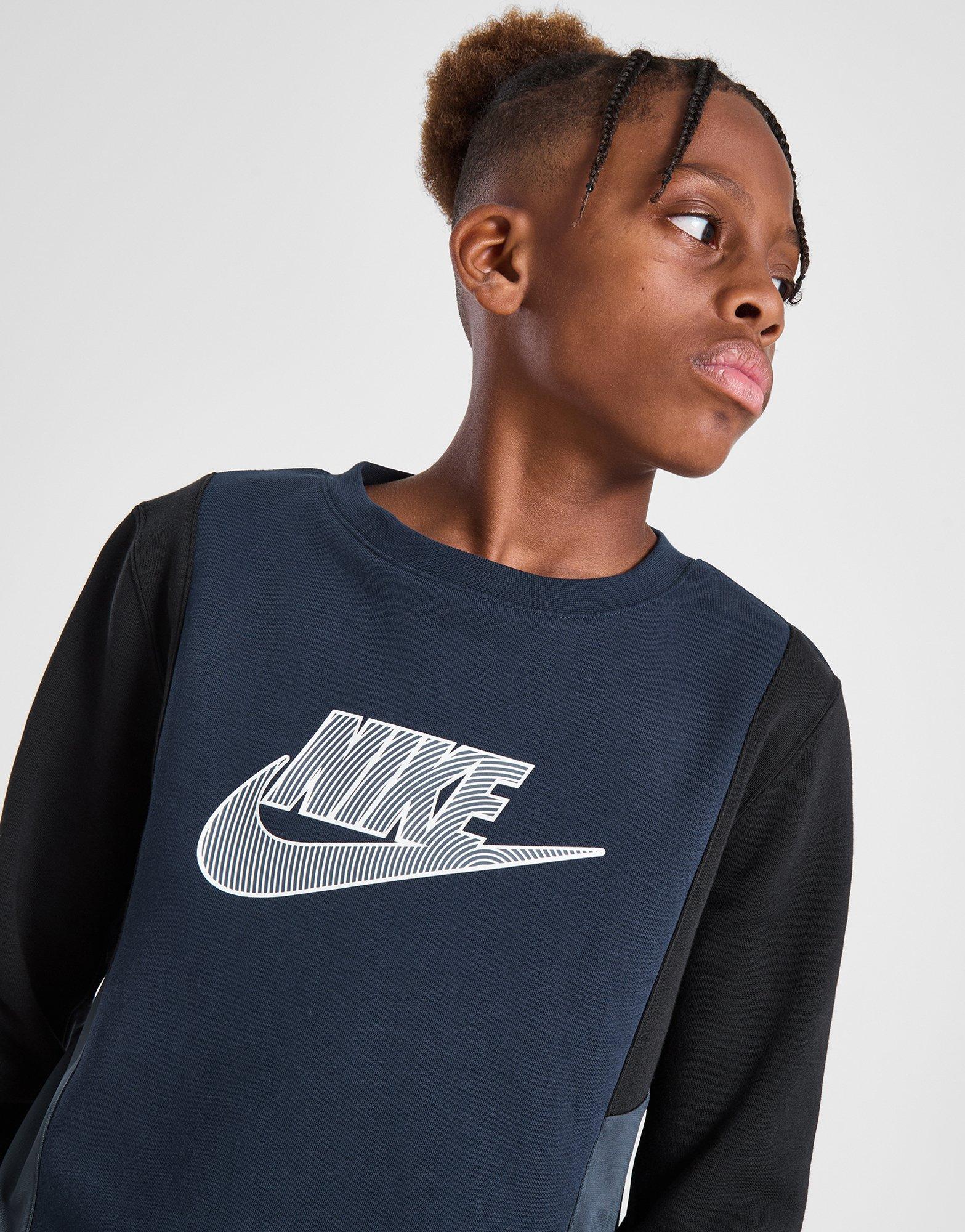 Nike Hybrid Fleece Crew Neck Sweatshirt Junior