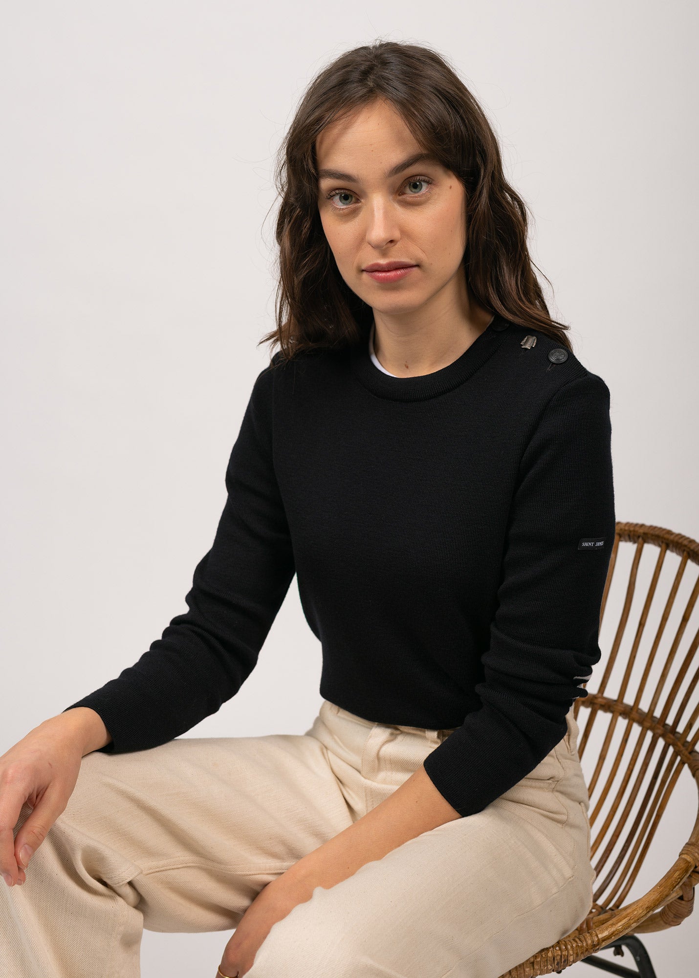 Pull marin uni Brégançon