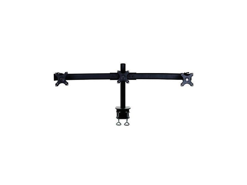NEOMOUNTS Tischhalterung FPMA-D700D3 bis 24 kg – Schwarz Für 3 Monitore von 10
