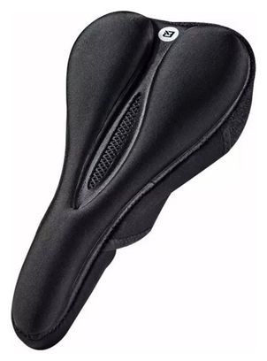 Selle de vélo en gel de silicone taille L - Noir