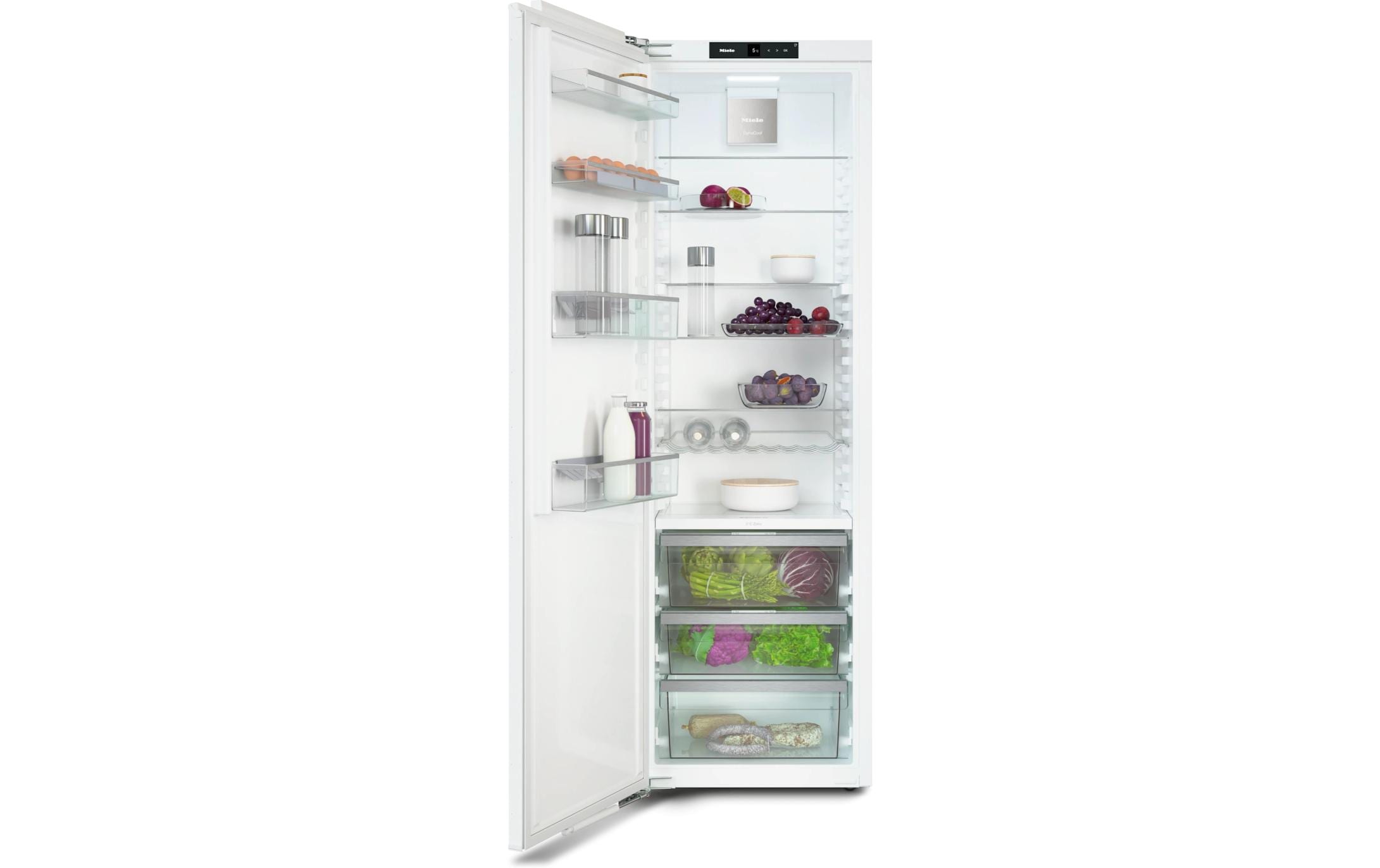Einbaukühlschrank K 7747 D Links<br>Einbau-Kühlschrank für professionelles Einlagern, dank PerfectFresh Pro und DynaCool