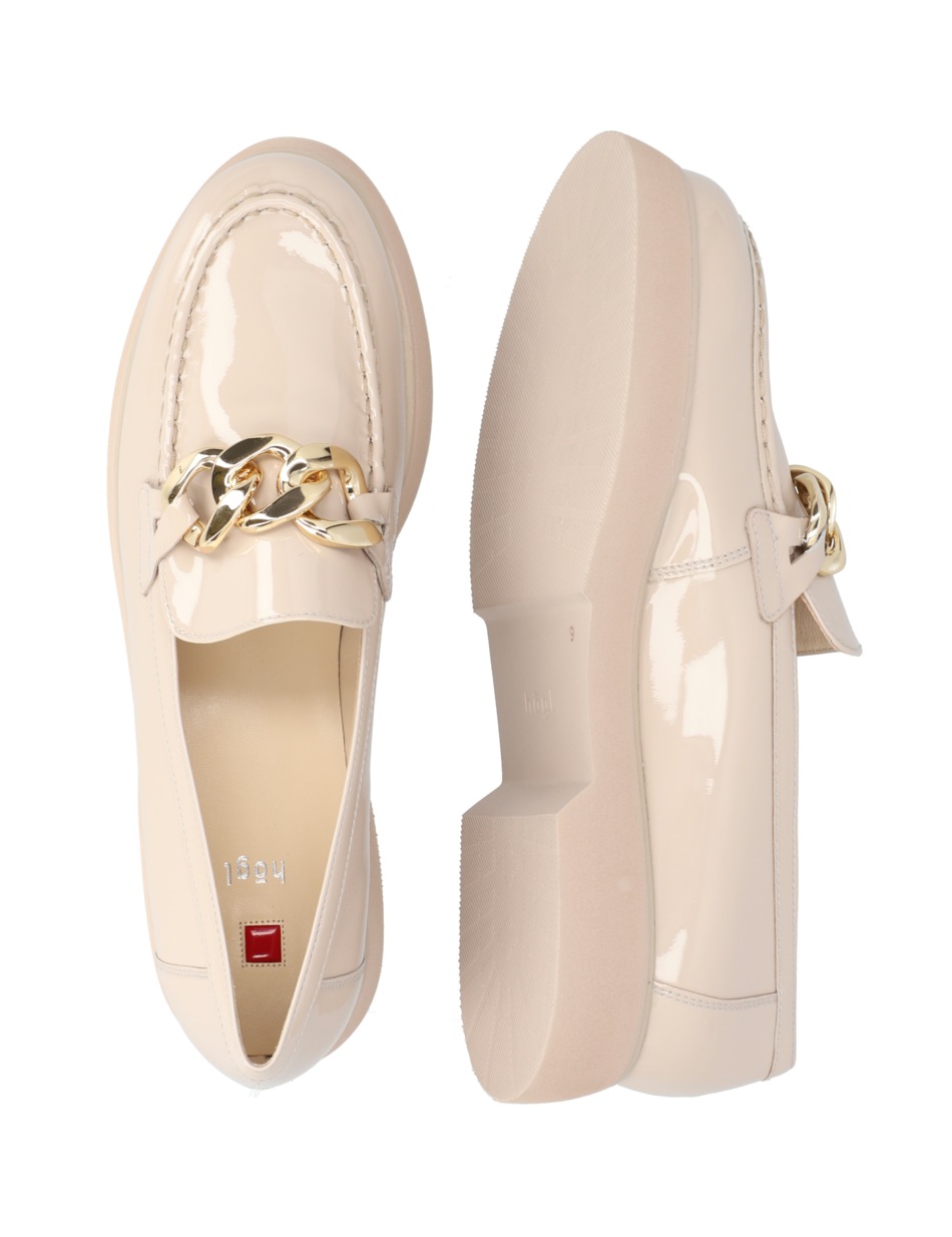 Lackleder Slipper