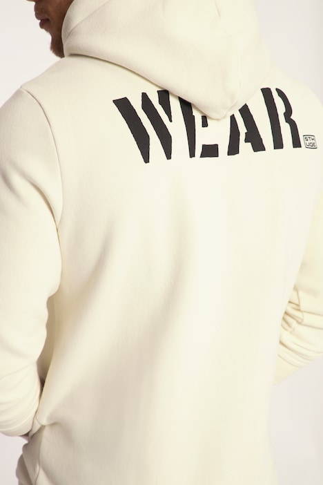 STHUGE Hoodie, Kapuze, Rückenprint, Langarm, bis 8 XL