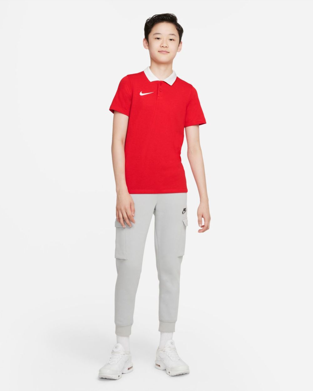 Polo Nike Team Club 20 Rouge pour enfant