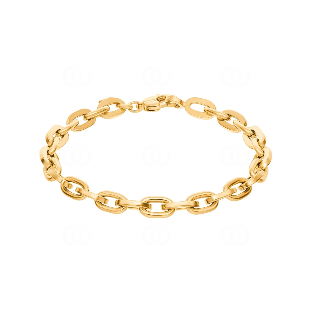 6.5mm Ankerarmband 750/18 K Gelbgold halbmassiv