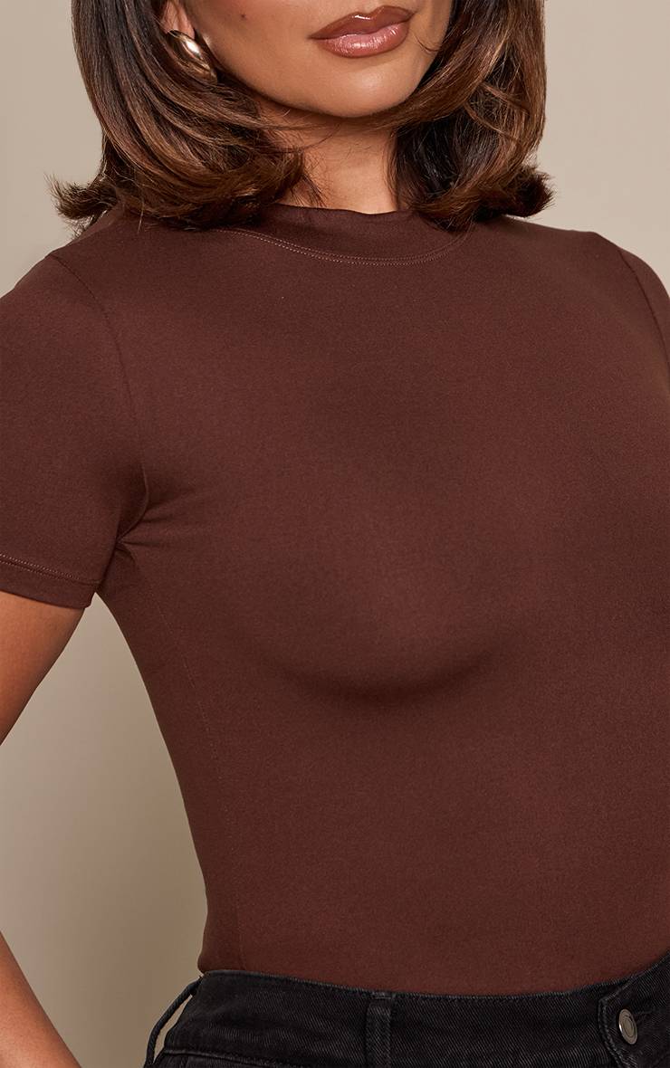 Chocolat Body Sculptant À Manches Courtes Shape