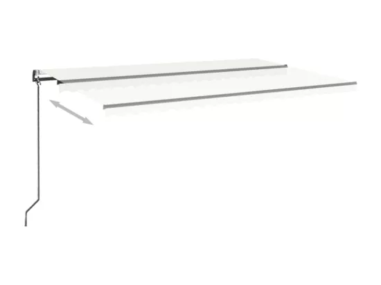 Auvent rétractable automatique 500x300 cm Crème