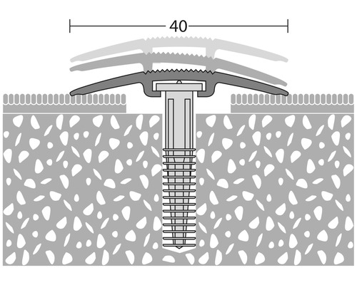DOS overgangsprofiel aluminium brons 40 x 1000 mm