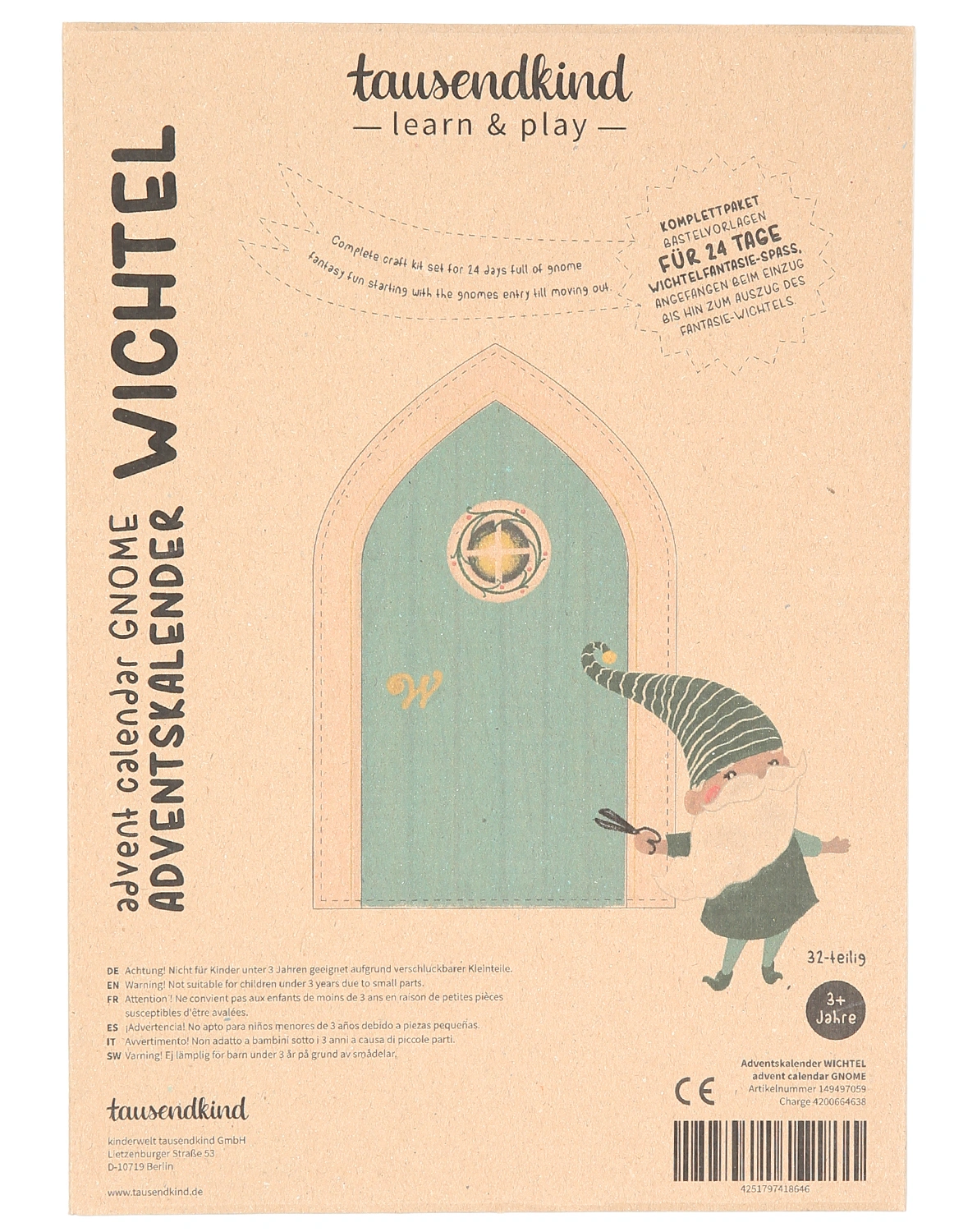 Adventskalender-Bastelset WICHTEL WINNIE