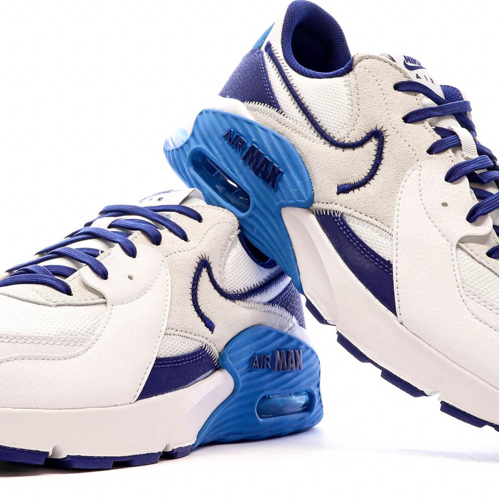 Nike Baskets Blanc/Bleu Homme Nike Air Max Excee