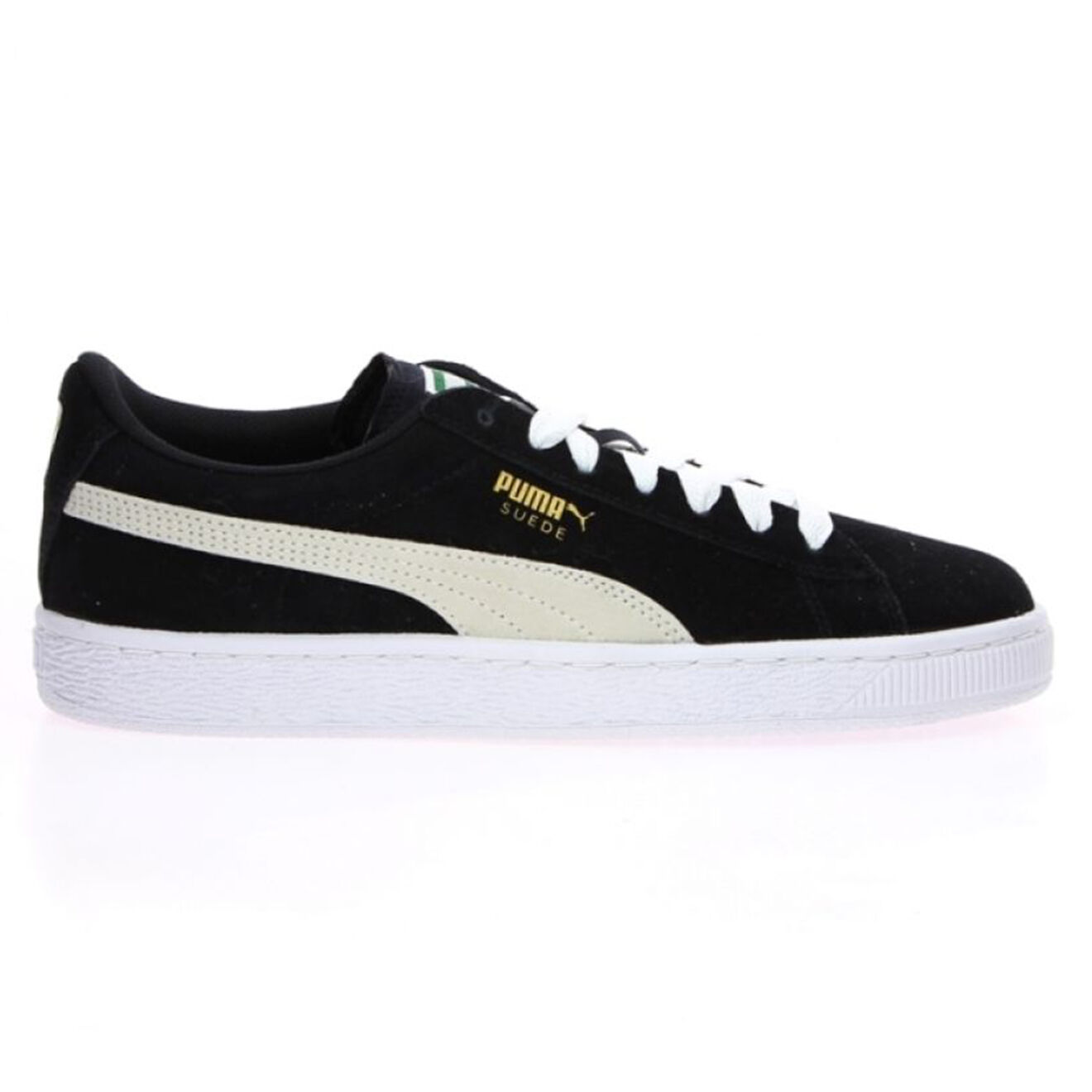 Puma Baskets en Velours de Cuir à lacets noires