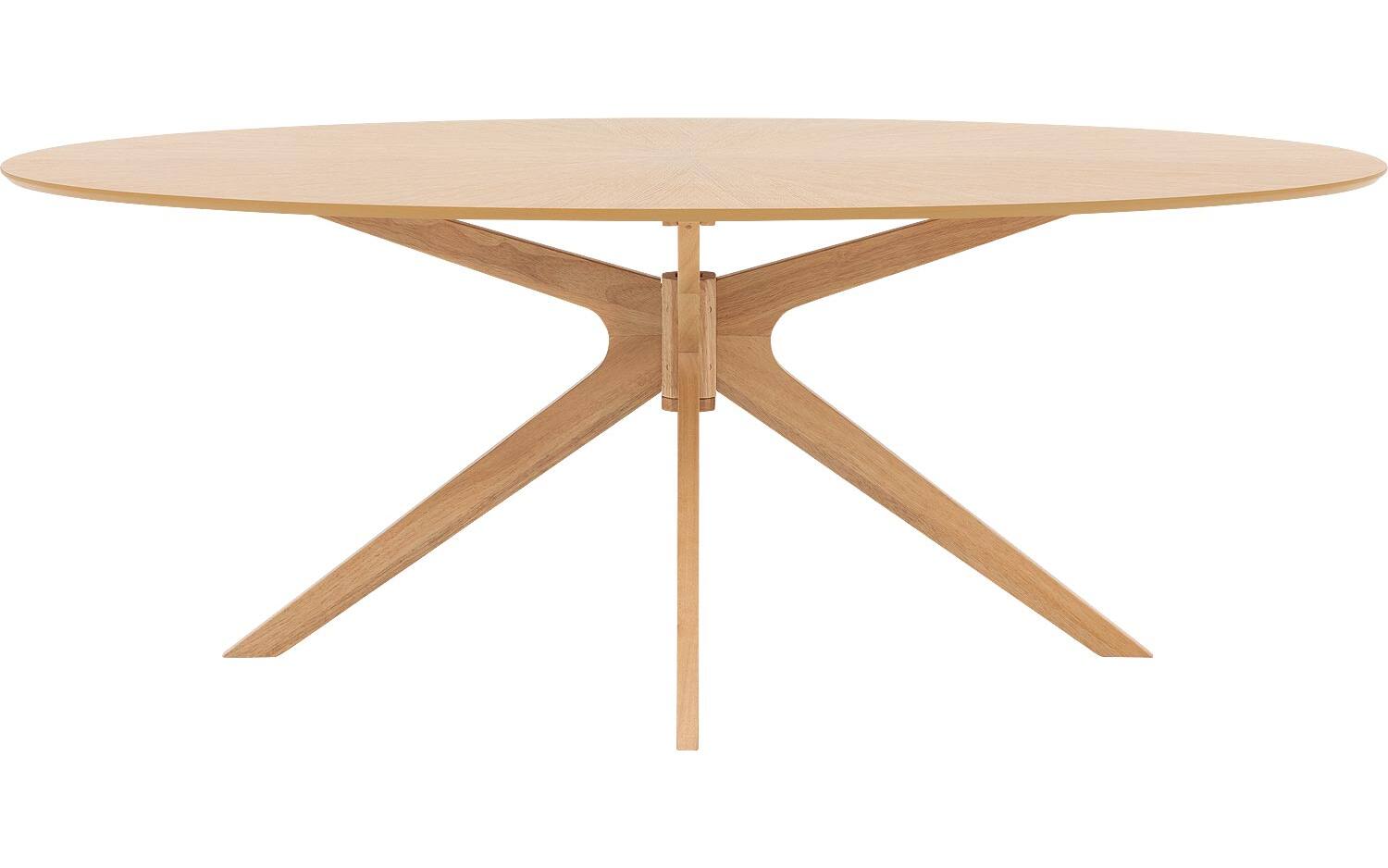 Goossens Eettafel Sanoa, Ovaal 200 x 110 cm