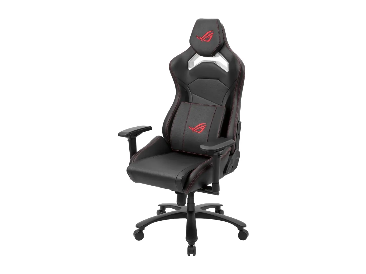 ASUS ROG Chariot Core - Stol - ergonomisk - armstøtter - T-formet - vippe - drejeled - kunstig læder