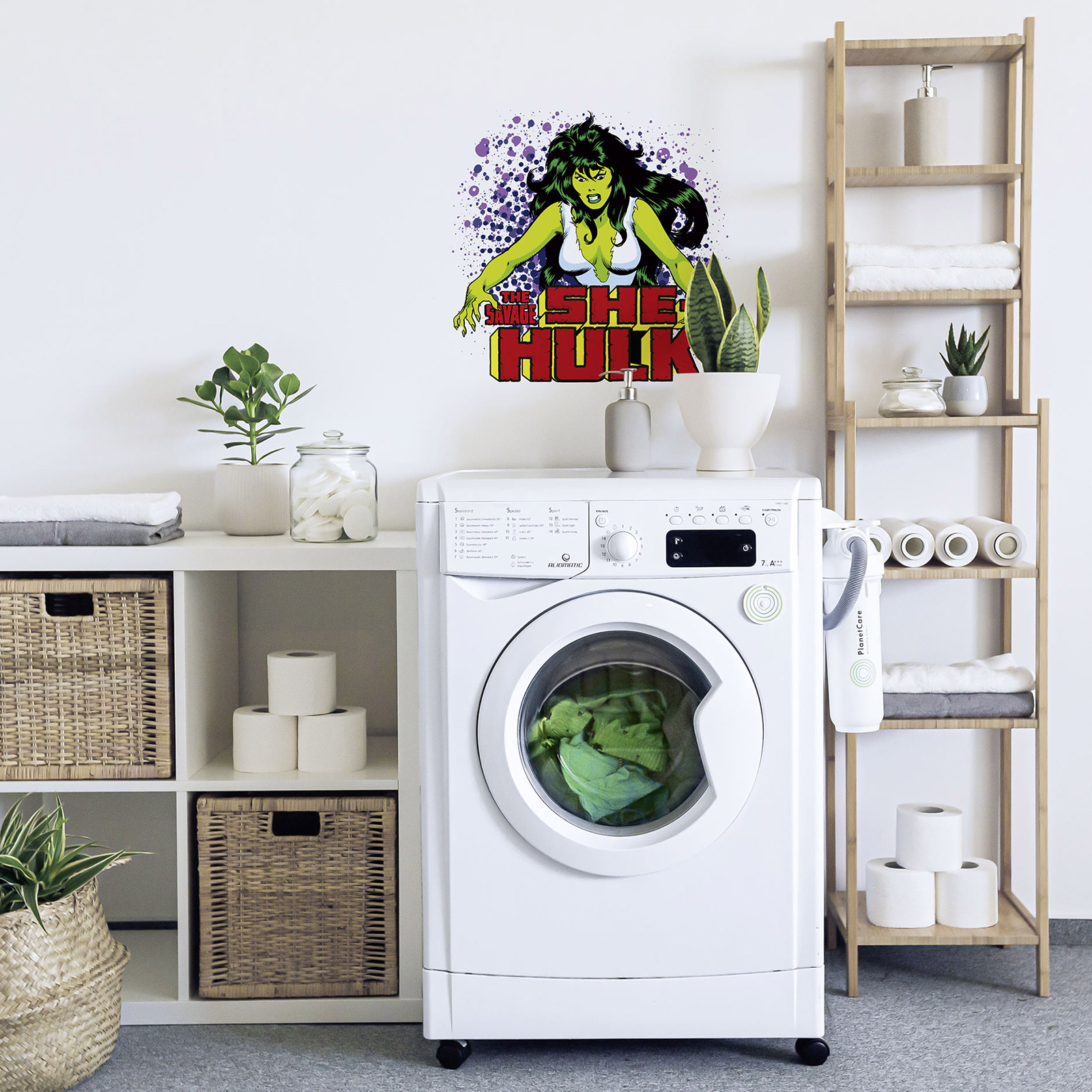 Wandtattoo SHE-HULK - bunt - 50x70 cm