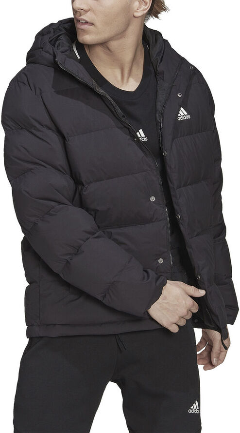 adidas Helionic Hooded Down jakke Sort