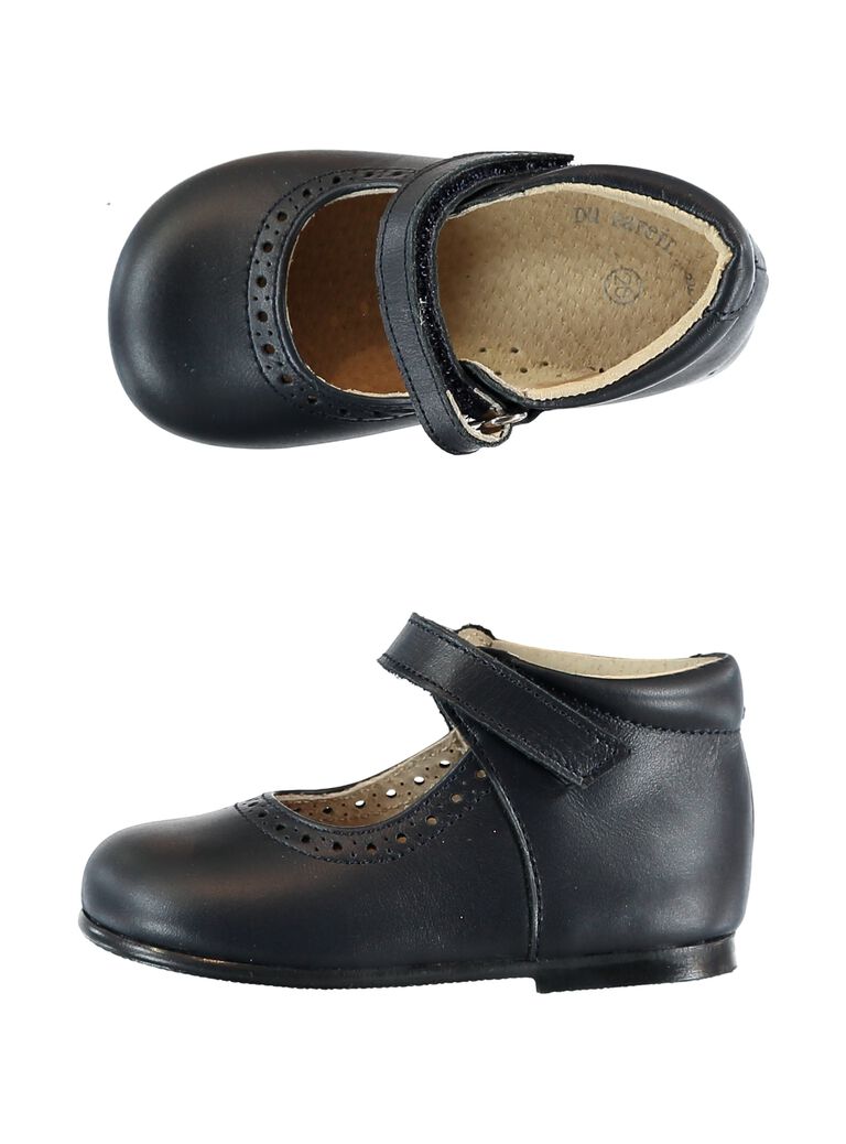 Babies cuir vernis marine bébé fille