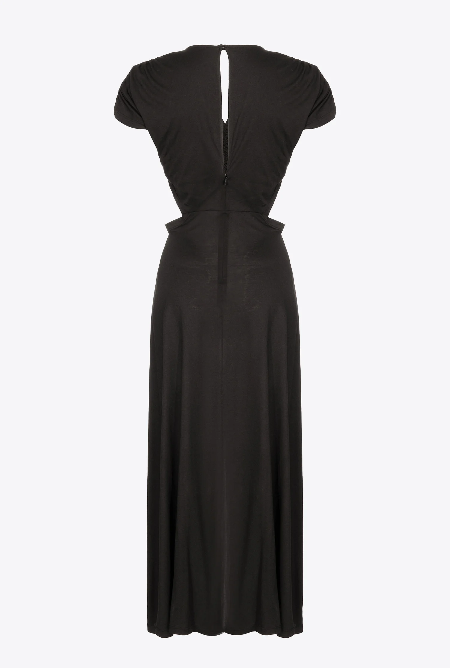 Robe longue à hanches nues | Noir