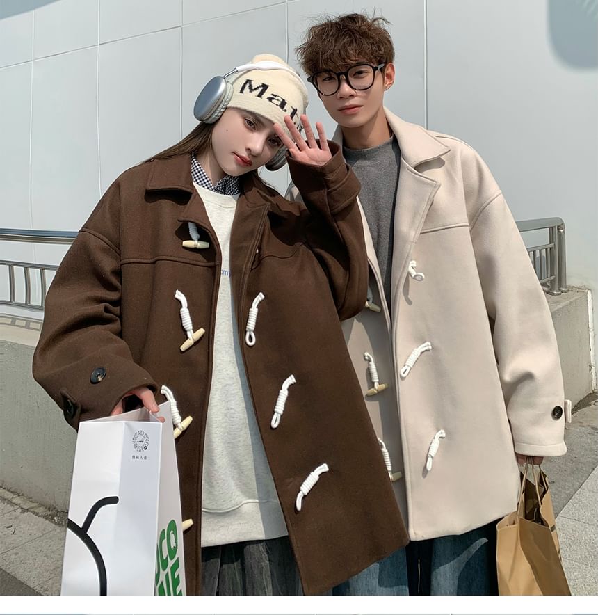 Bay Go Mall - Effen duffelcoat