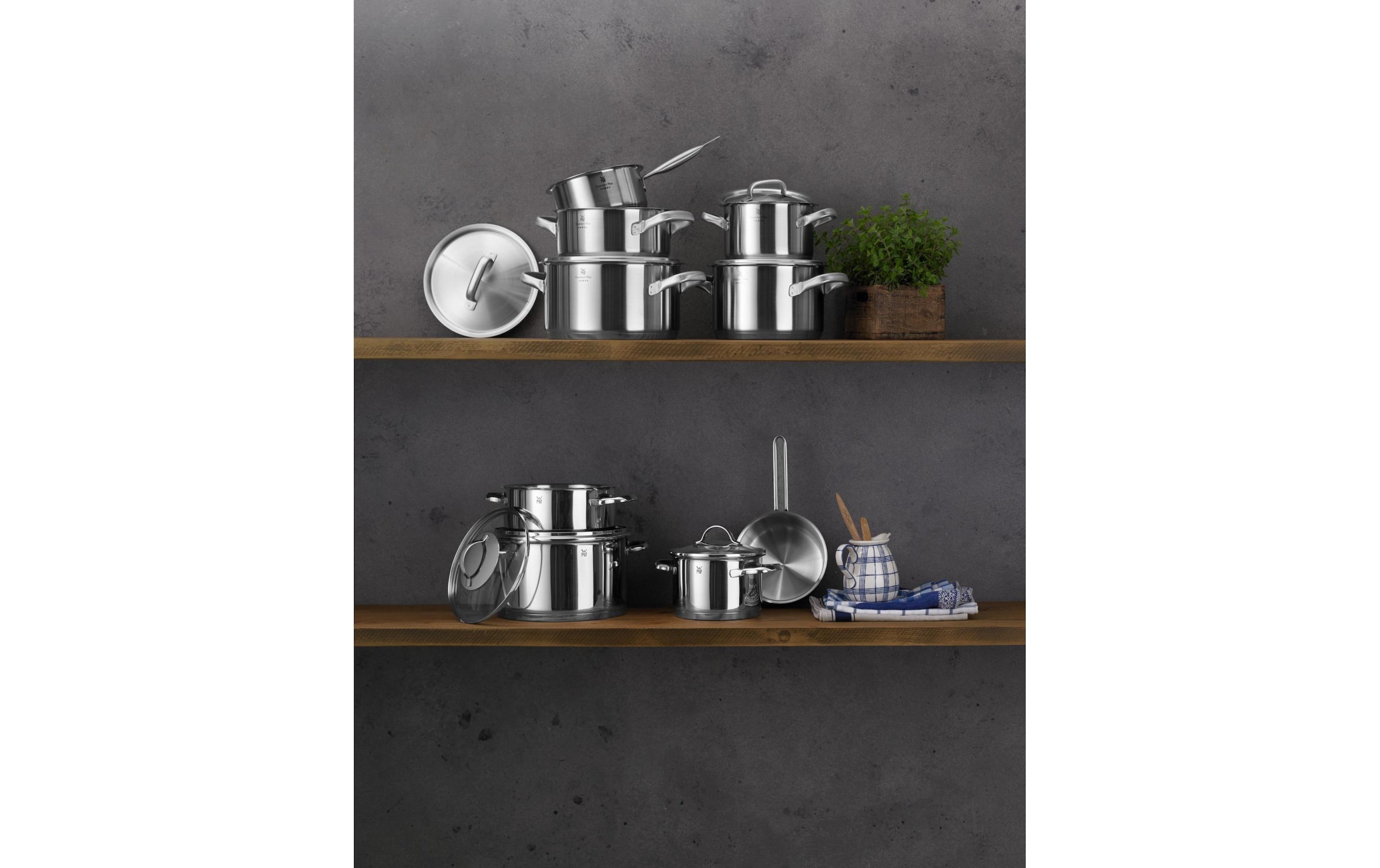 WMF Kochtopf »Provence Plus 4-teilig« Edelstahl | Glas | Meister-Chromstahl