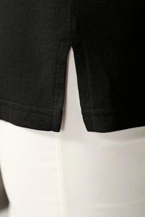 Top, figurfreundlich, V-Ausschnitt, Spitze, Pailletten