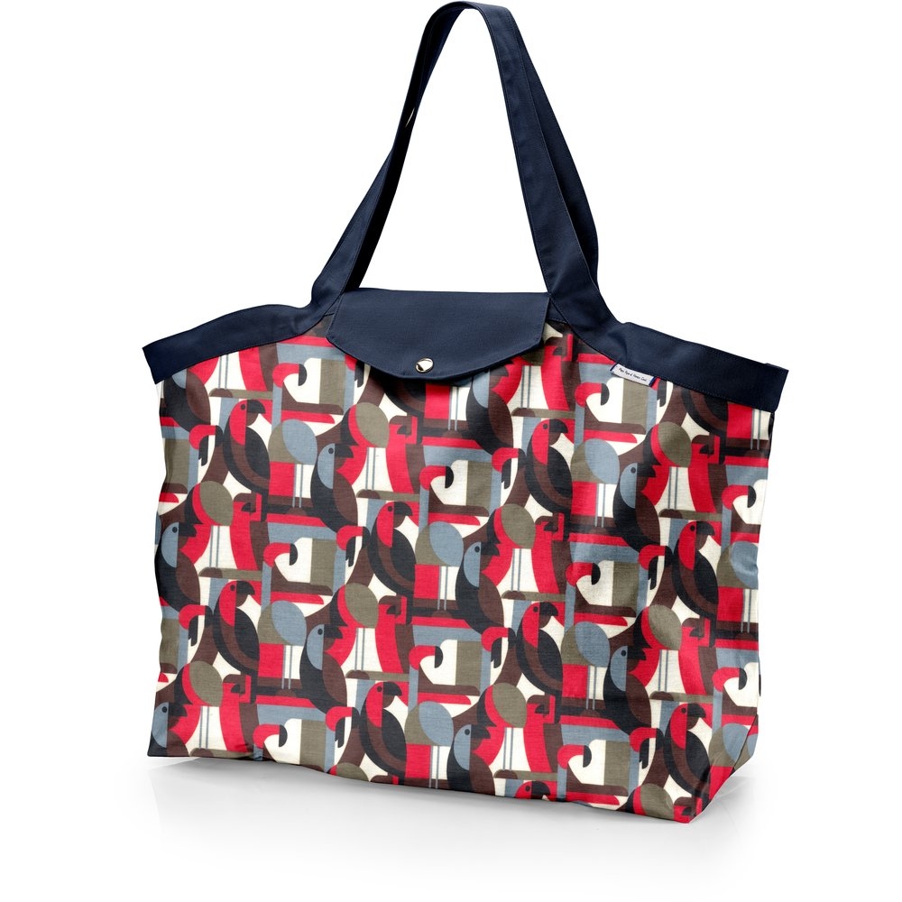 Grand Sac Cabas En Tissu Oiseau Pop