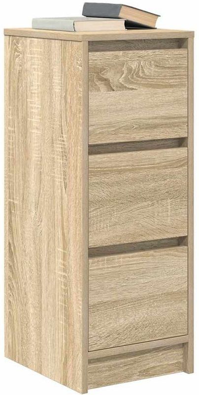 vidaXL - Dressoir - Hout - Sonoma Eikenkleurig - 29,5x34x76 cm