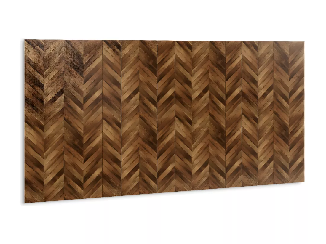 Panneaux muraux autocollants en vinyle imperméable - Planches marron 100 x 50 cm